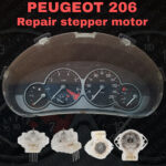 Επισκευή πίνακα οργάνων Αντικατάσταση μοτεράκια βελόνας Peugeot 206 (μοντέλα από το 1998 έως το 2003) Βλάβη: Λανθασμένες ενδείξεις ή μη λειτουργία σε στροφόμετρο, ταχύτητα, θερμοκρασία, βενζίνη κλπ